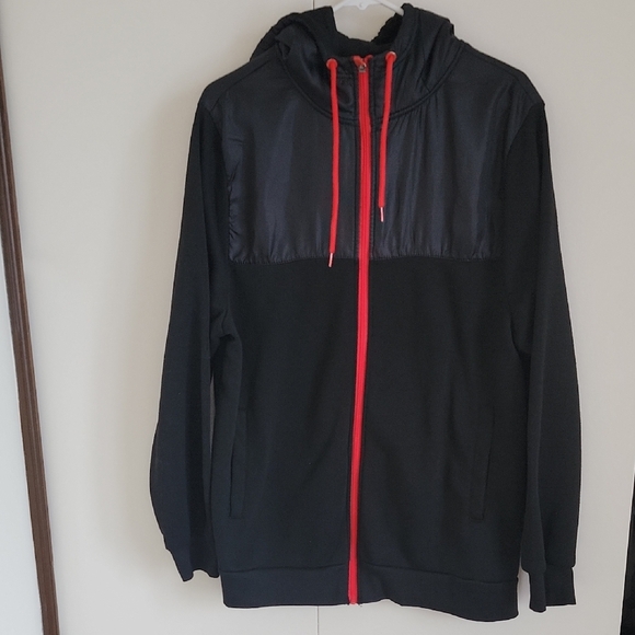 Pony Other - Pony Men's Black Hoodie with Red Accents